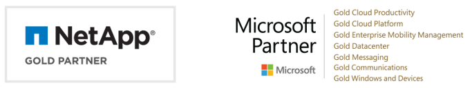 NetApp and MSFT partner logos