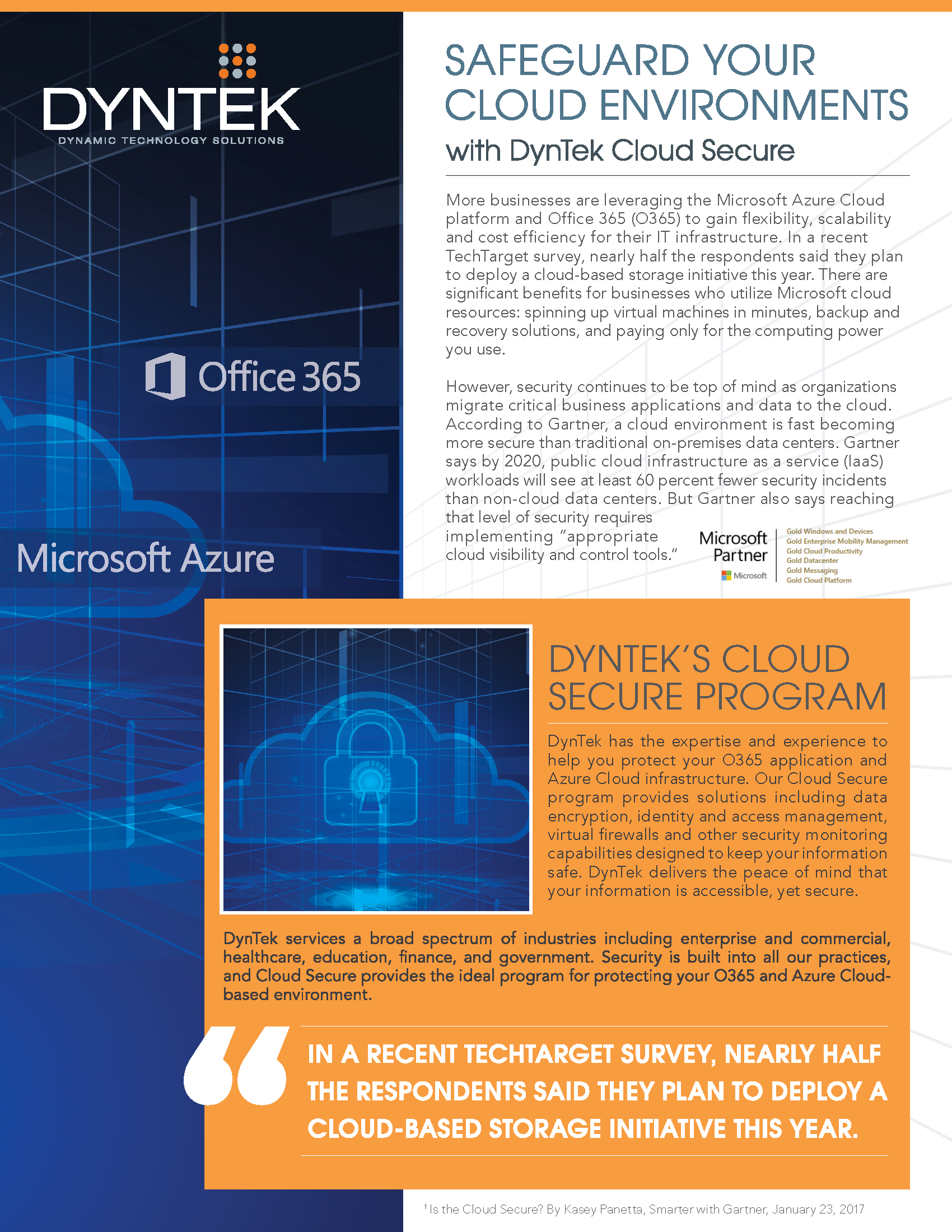 Safeguard Your O365 and Azure -DynTek Cloud Secure_Page_1